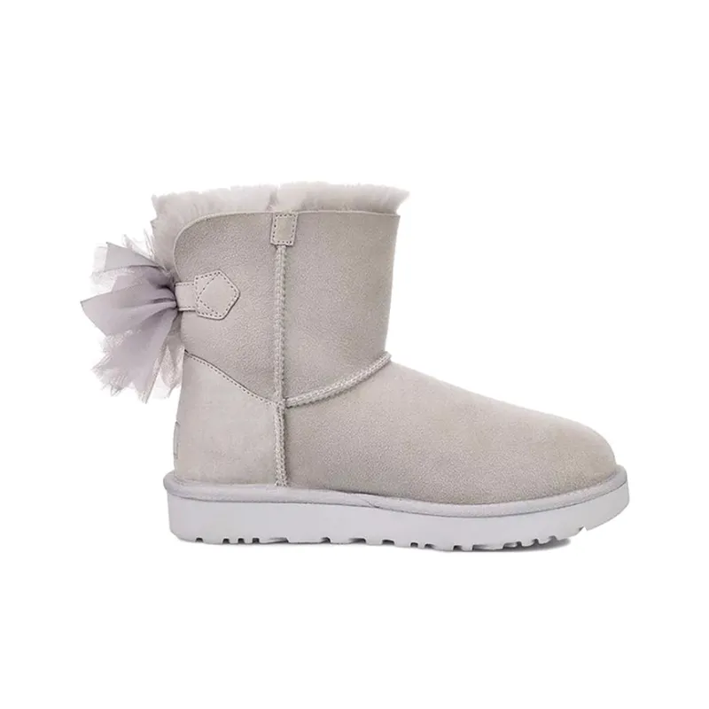 UGG Mini Bailey Tulle Bow 'Grey' Women's-1