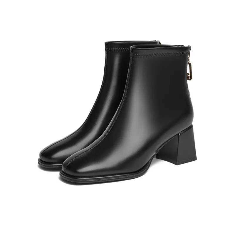 JOSINY Ankle Boots Women's Black/Ecru/Khaki-2