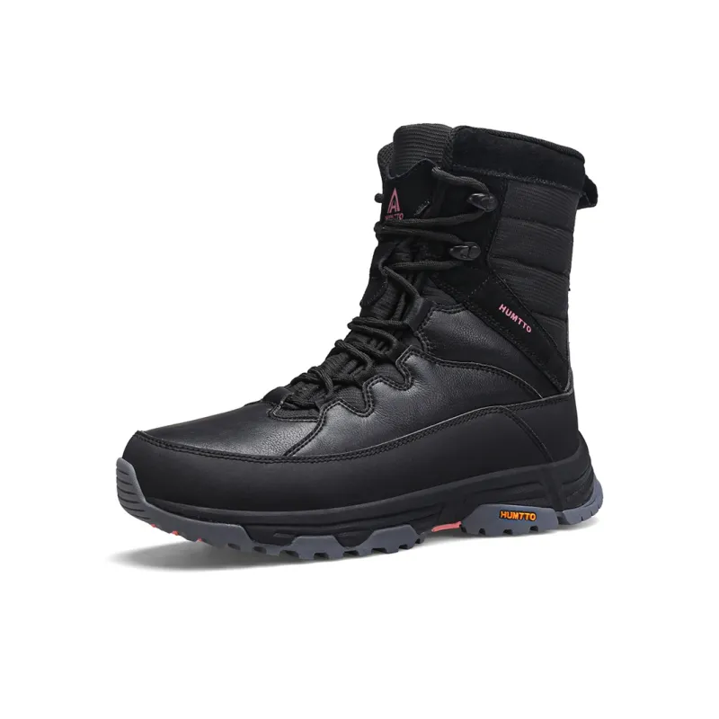 HUMTTO Crew Outdoor Snow Boots Women's Black-1