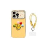 Electroplated Full-View Window-Silver[Yellow Smiley Face+Doll+Bracelet]