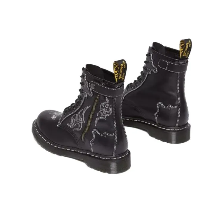 Dr.Martens 1460 GOTHIC AMERICANA LEATHER LACE UP BOOTS Short Martin Boot Unisex Black-3