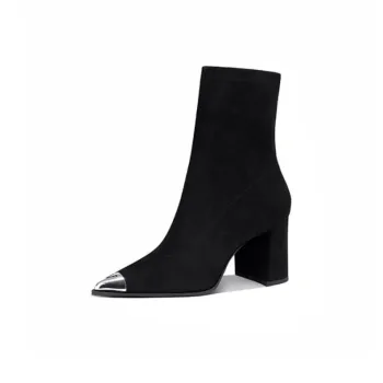 JESSICA SOPHIA Ankle Boots 7cm Women's Black