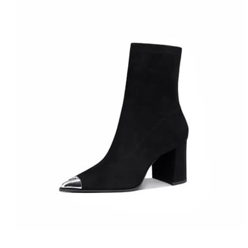 JESSICA SOPHIA Ankle Boots 7cm Women's Black
