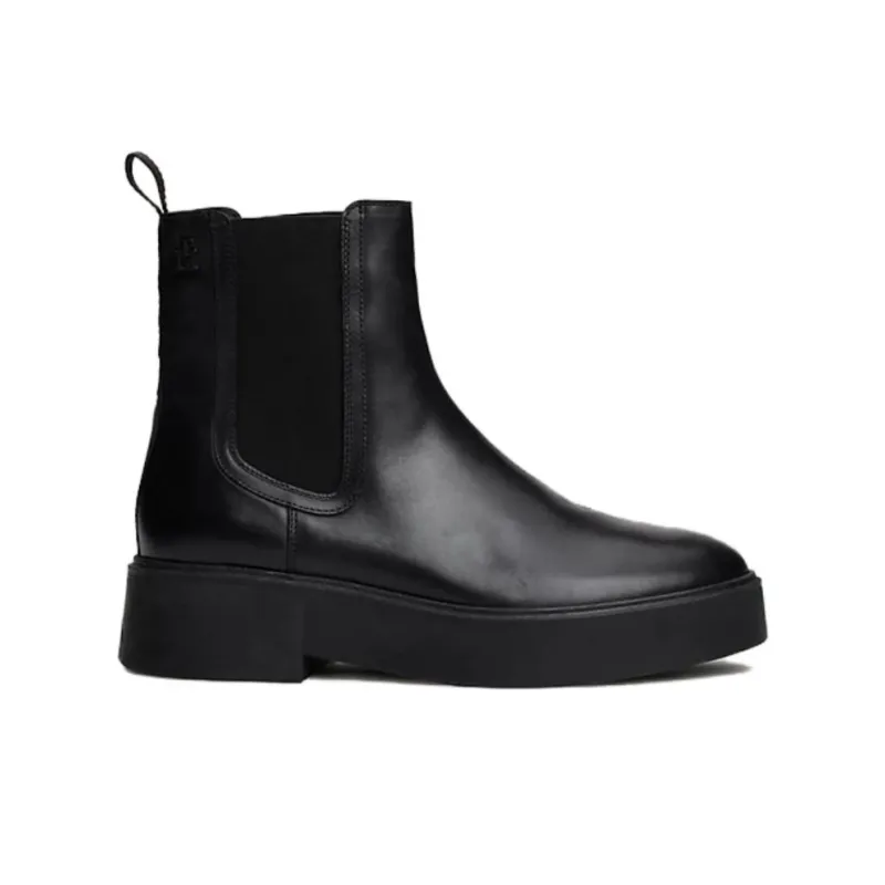 Tommy Hilfiger Short Chelsea Boots Women's Black-1