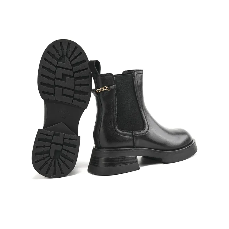 EBLAN Ankle Length Chelsea Boots Women's Black-4