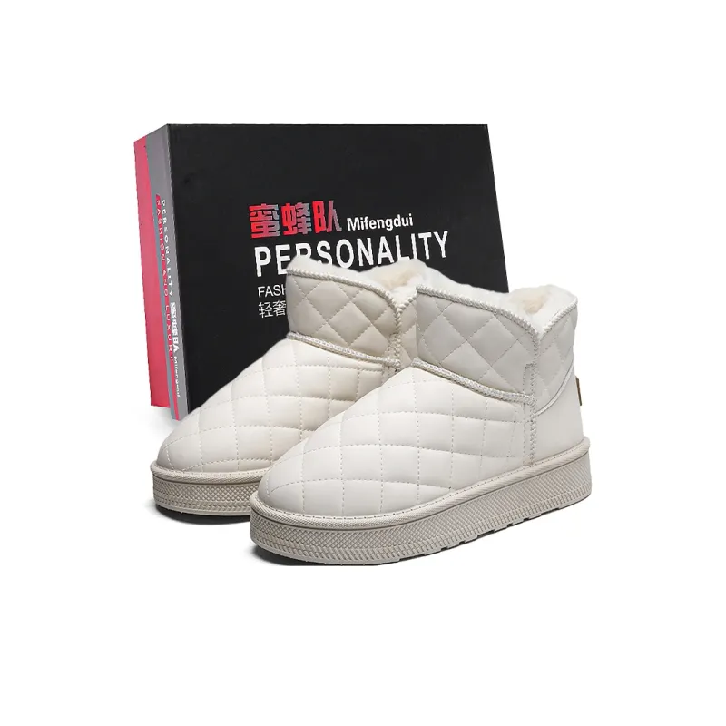 Team Bees Warm And Wear-Resistant Short Snow Boots Unisex Box Included-3