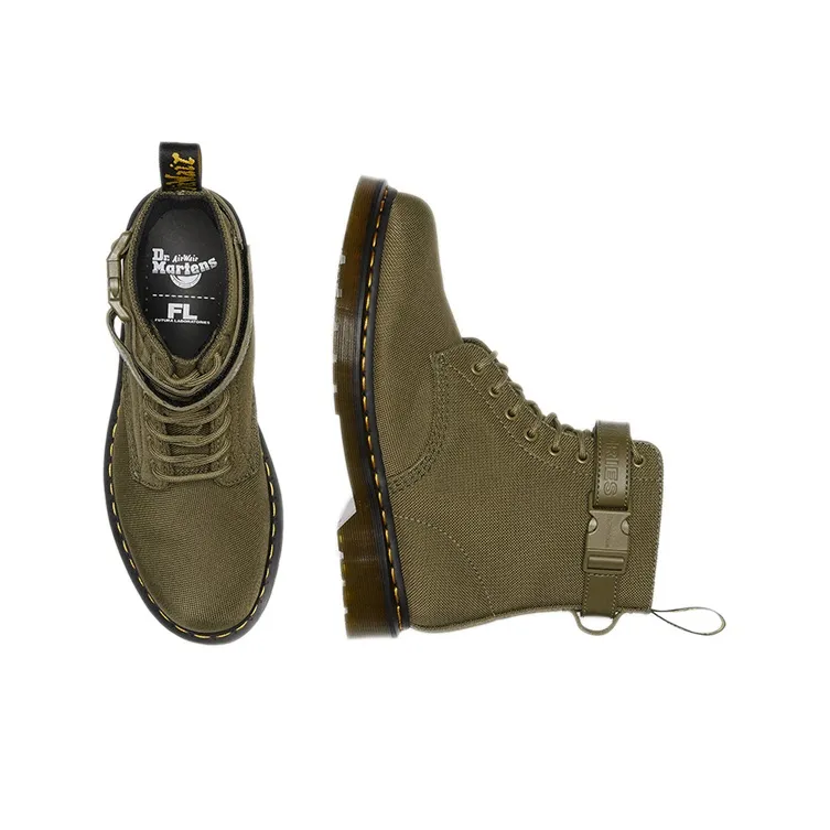 Dr. Martens 1460 Futura Laboratories Olive Strap Canvas-3