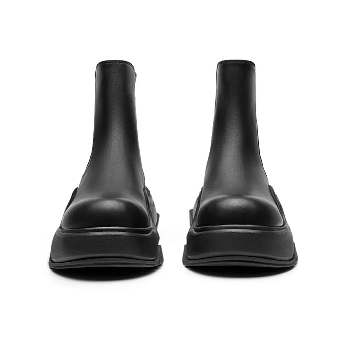CHERYKALLY 12cm Ankle Boots 6cm Women's White Black-11