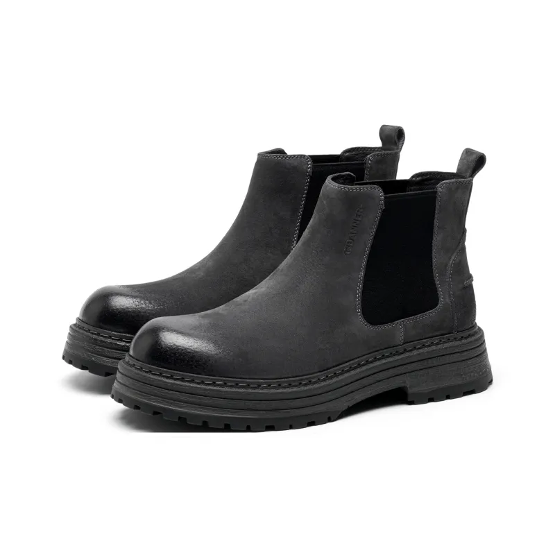 C°BANNER Ankle Length Chelsea Boots Men's Black-1