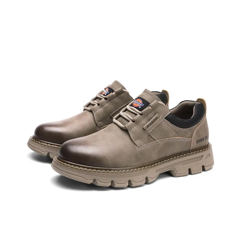 Dickies Vintage Low Top Casual Waterproof And Wear resistant Ankle Length Outdoor Boots Men's Khaki-2