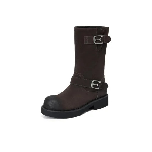 ELLE Ankle Boots Women's Chocolate/Black
