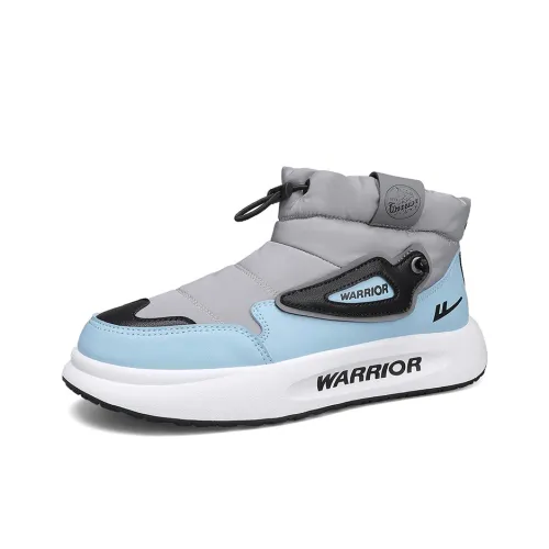 Warrior Warm And Wear Resistant Knee High Outdoor boots Trail Men's Gray Light Blue Black