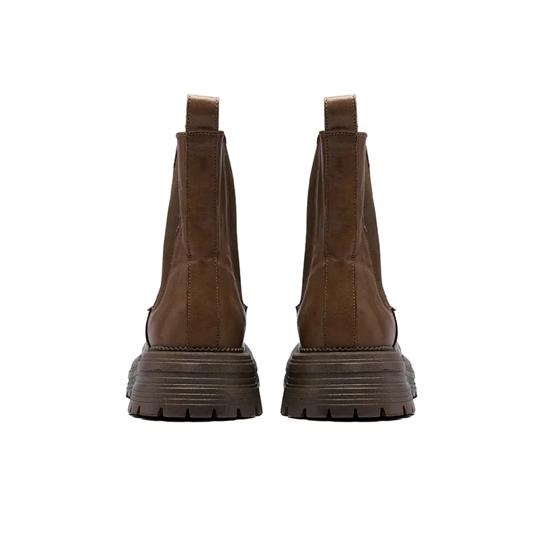 Anthony Miles Crew Chelsea Boots Women's Khaki-3