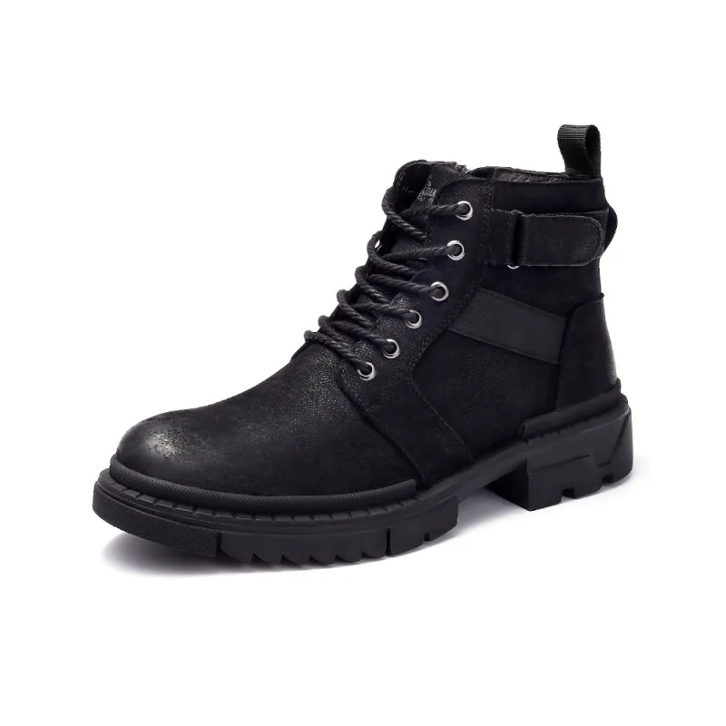 Strongman 3515 Spring And Fall Martin Boots Men's British Style Leather Work Boots For Men-1