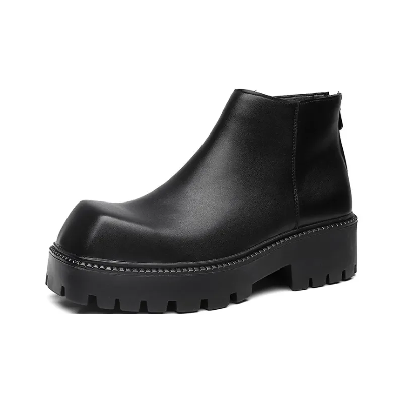 YEDANI Ankle Boots Men Black-1