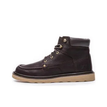 CAT BYRON Collection Ankle-Length Martin Boot Men's Tan