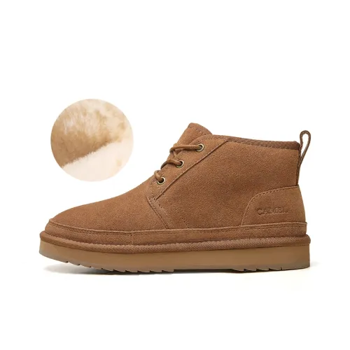 CAMEL Warm Wear Resistant Cushioning Outdoor Boots 3cm Men's Brown