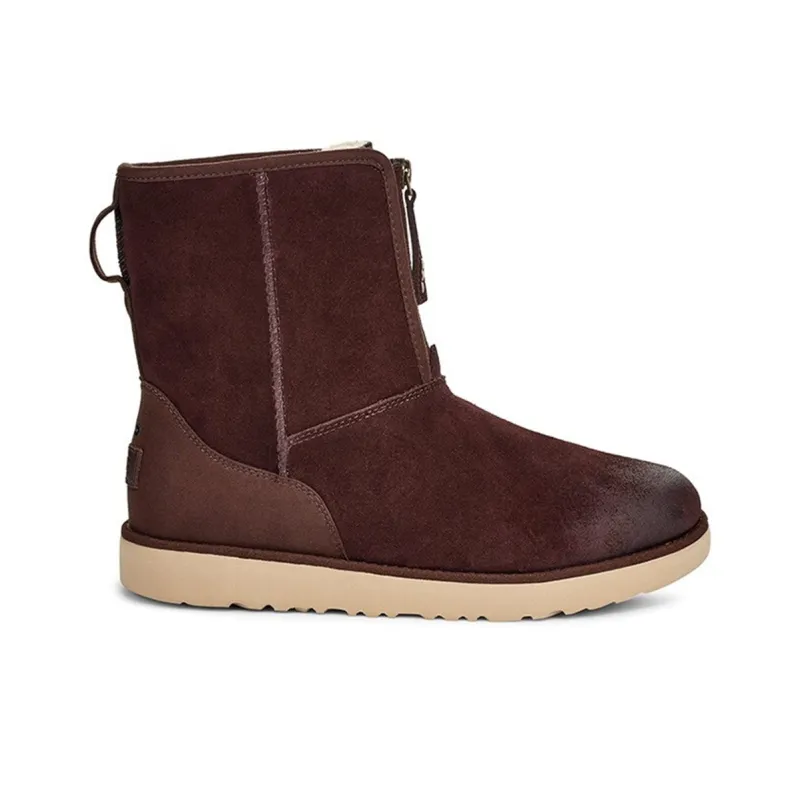 UGG Classic Short Front Zip Boot 'Stout Brown'-2