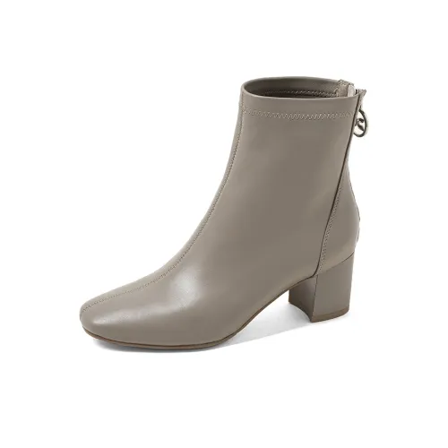 COMELY Ankle Boots 6cm Women's Milk Tea