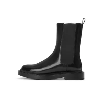 CHARLES&KEITH Chelsea Boots Women's Black/White