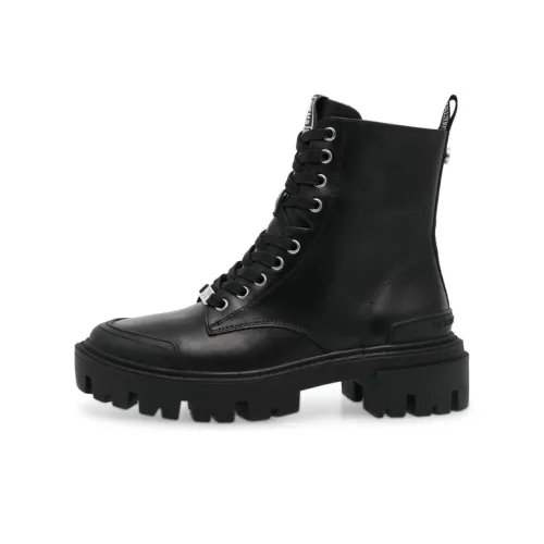 STEVE MADDEN Martin Boots Women's Black