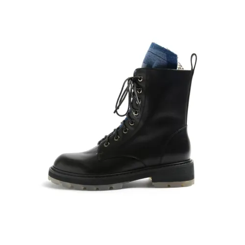 STEVE MADDEN Martin Boots Women's Black