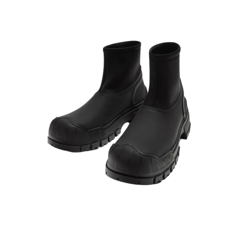 ZARA Ankle Boots Men Black-1