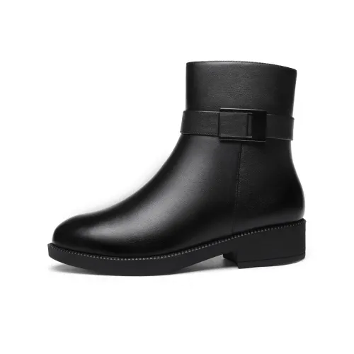 Strongman 3515 Women's Boots Winter Warm Wool Boots British Women's Leather Boots