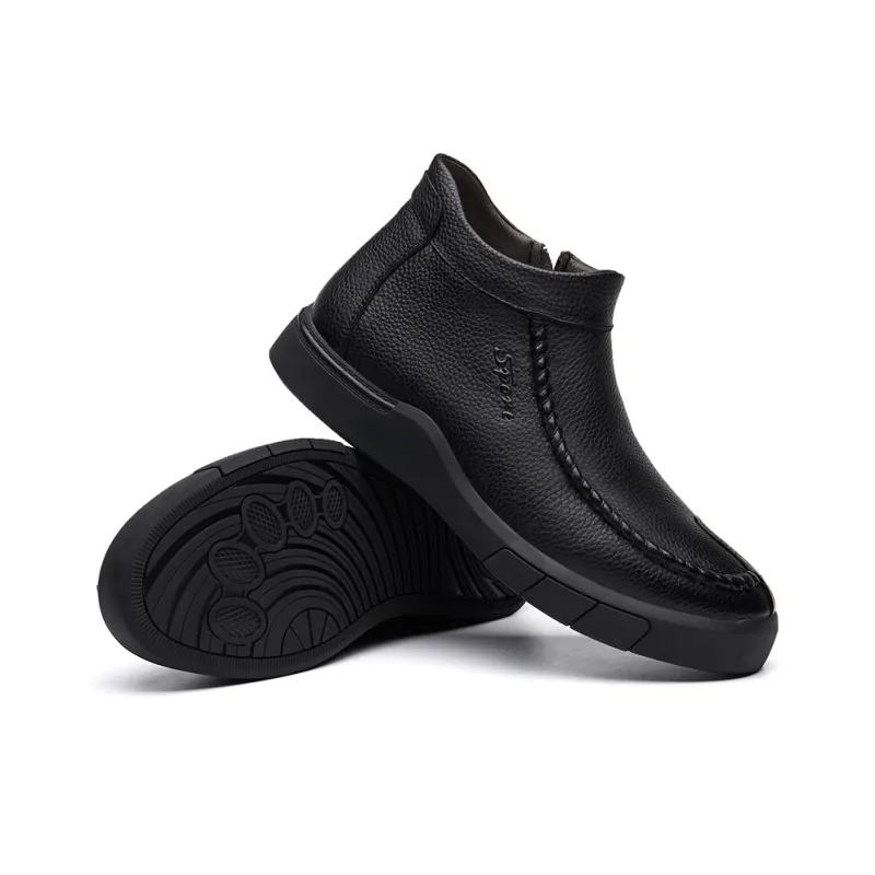 Van Can Be 8 ° Degrees Warm Slip Resistant Short Snow Boots Men's Black-1