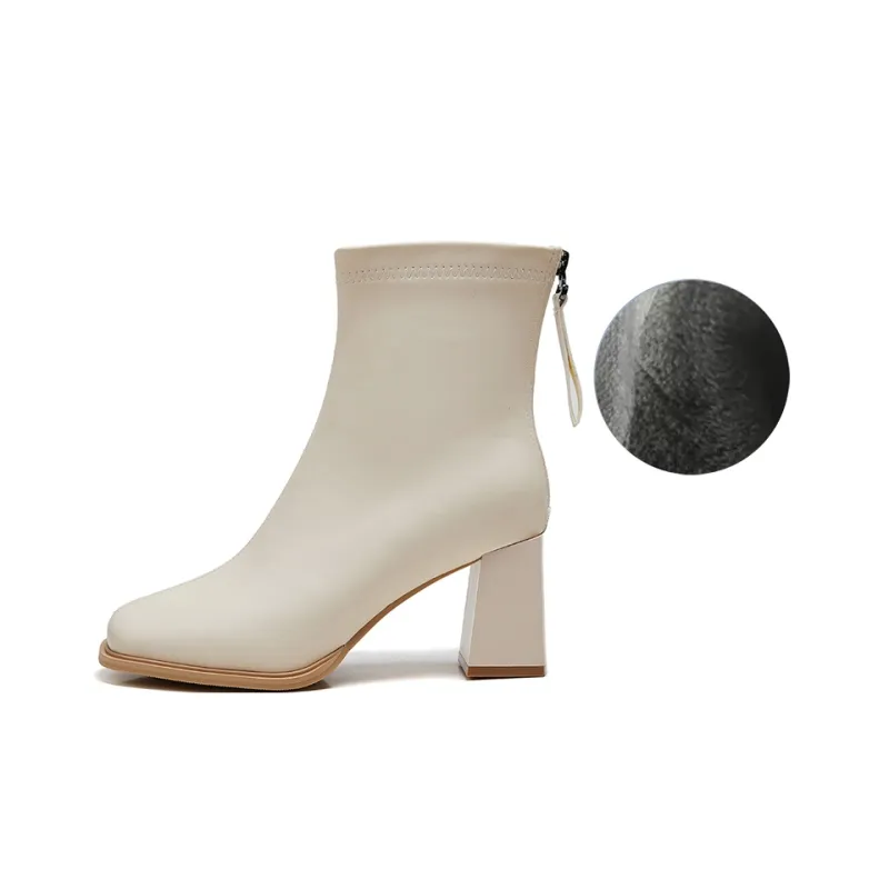 ACESC Ankle Boots Women's Black/Beige/Apricot/Brown-29