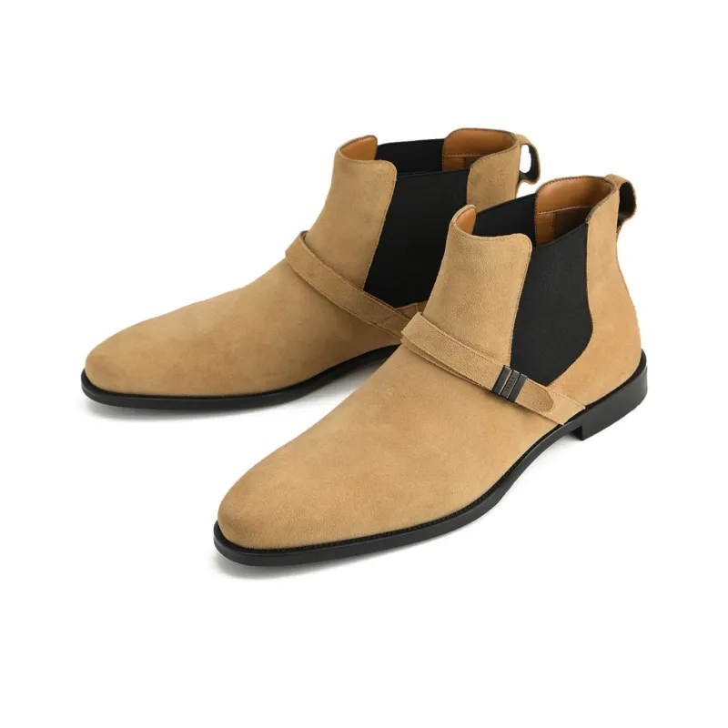 PEDRO Short Chelsea Boots Men's Sand-2