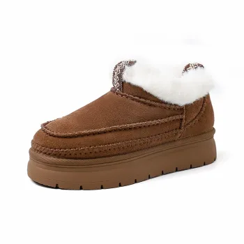 XIAOAJUE Thermal Abrasion Resistant Height Increasing Snow Boots Women's