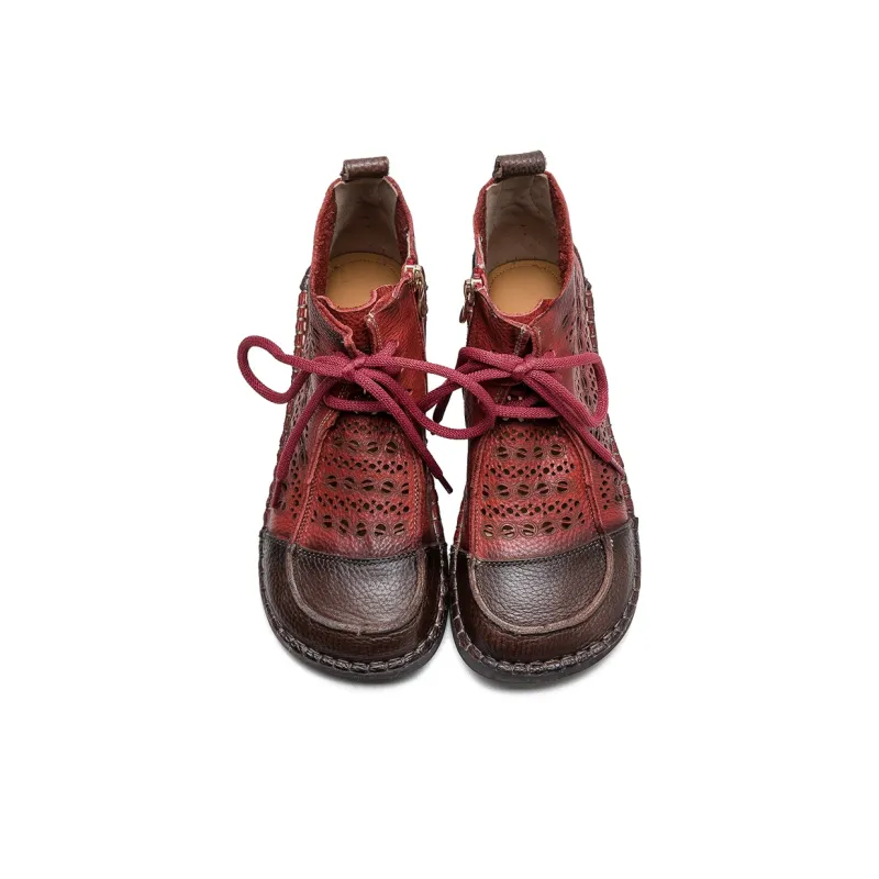 Jay Ankle Boots Women's Brown/Red/Beige-7