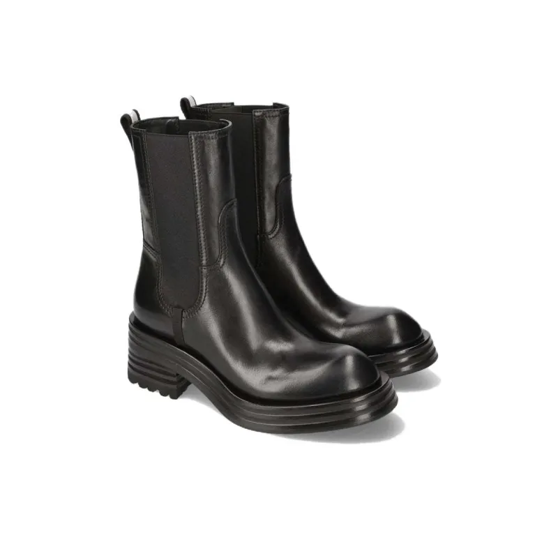 PREMIATA Gaucho Nero + Heidi Crew Chelsea Boots 6.5cm Women's Black-3