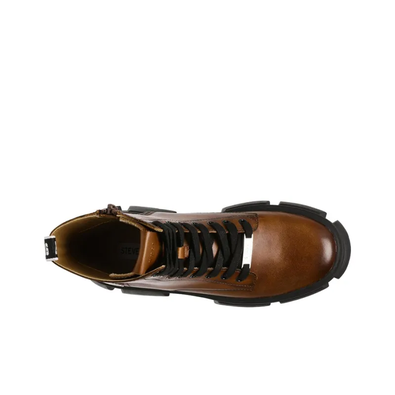 STEVE MADDEN Martin Boots Women's Brown-3