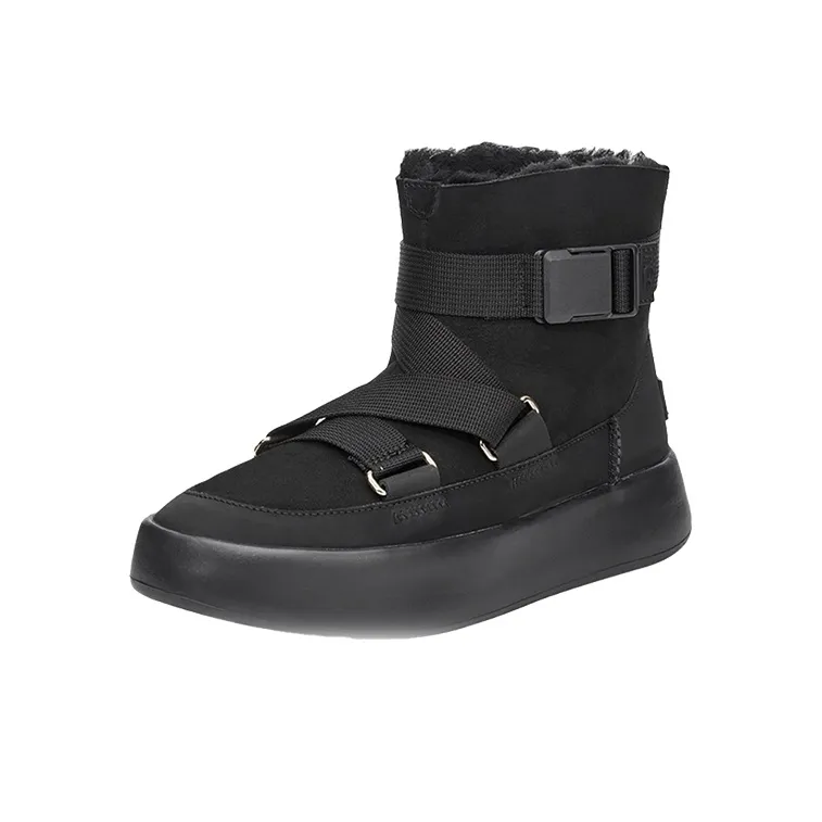 UGG Classic Boom Buckle Snow Boots Black Women's-2