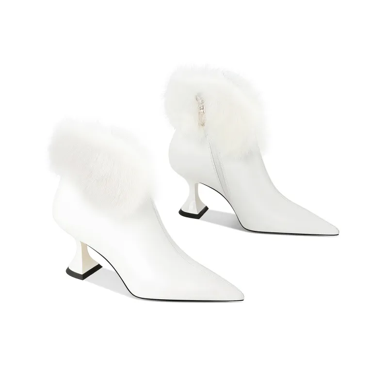HAOYASENNU Ankle Boots 6.5cm Women's-7