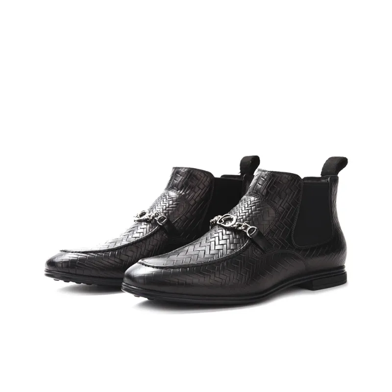 Satchi Chelsea Boots Men Black-2