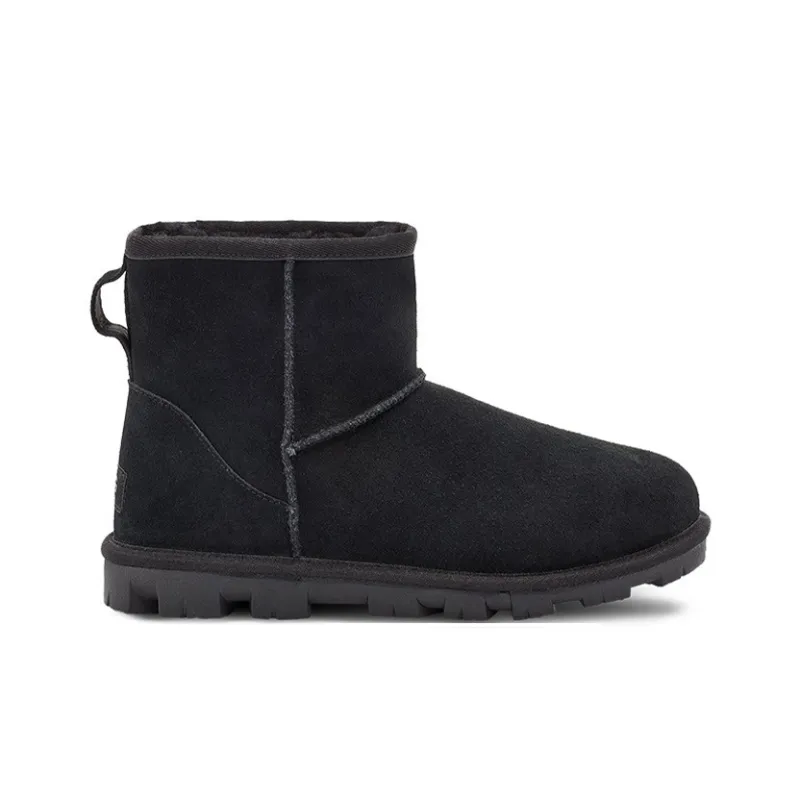 UGG Essential Mini Classic Fleece Lined Black Women's-1