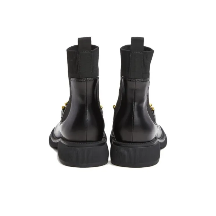 URBAN REVIVO Ankle Boots Women's Jet Black-4