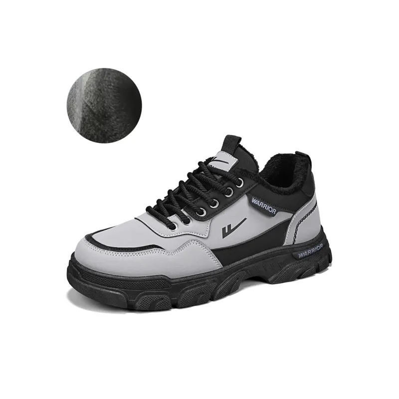 Warrior Ankle Length Martin Boot Men's Gray Black-1