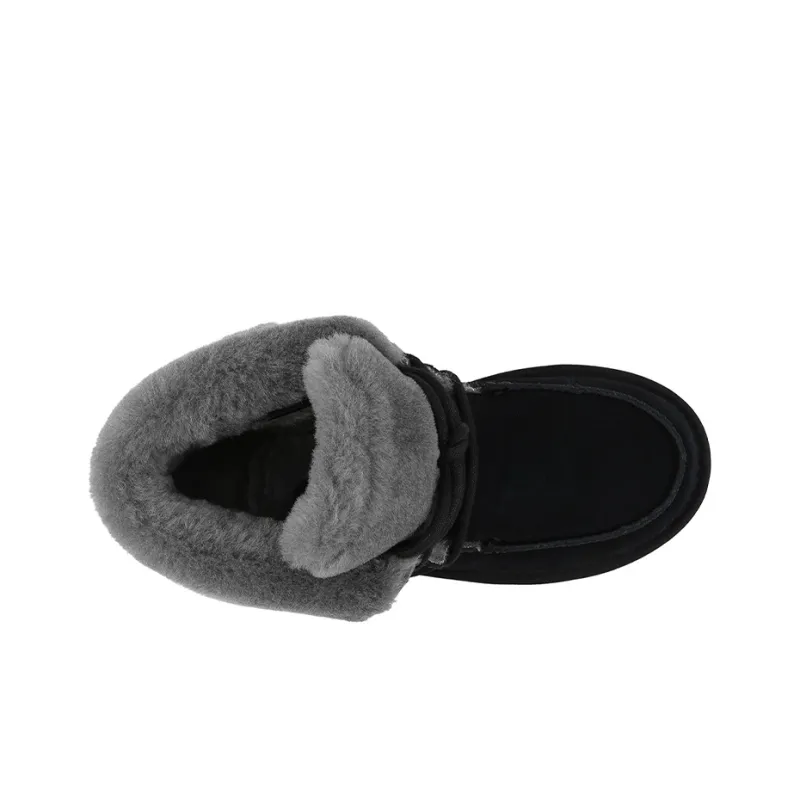 UGG Diara Lacing Fleece Lined Black Women's-4