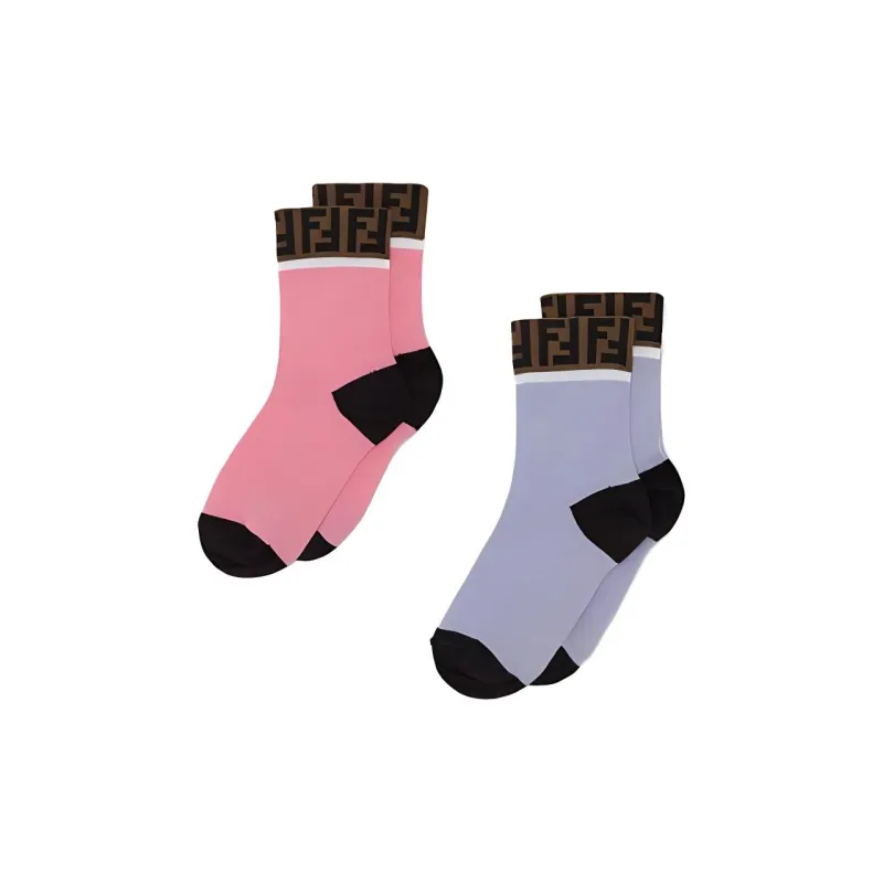 FENDI Unisex Mid-Calf Socks-0