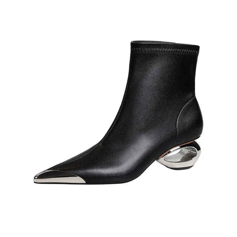 Bamiti As If Treading On Level Ground Ankle Boots 5CM Women's-4