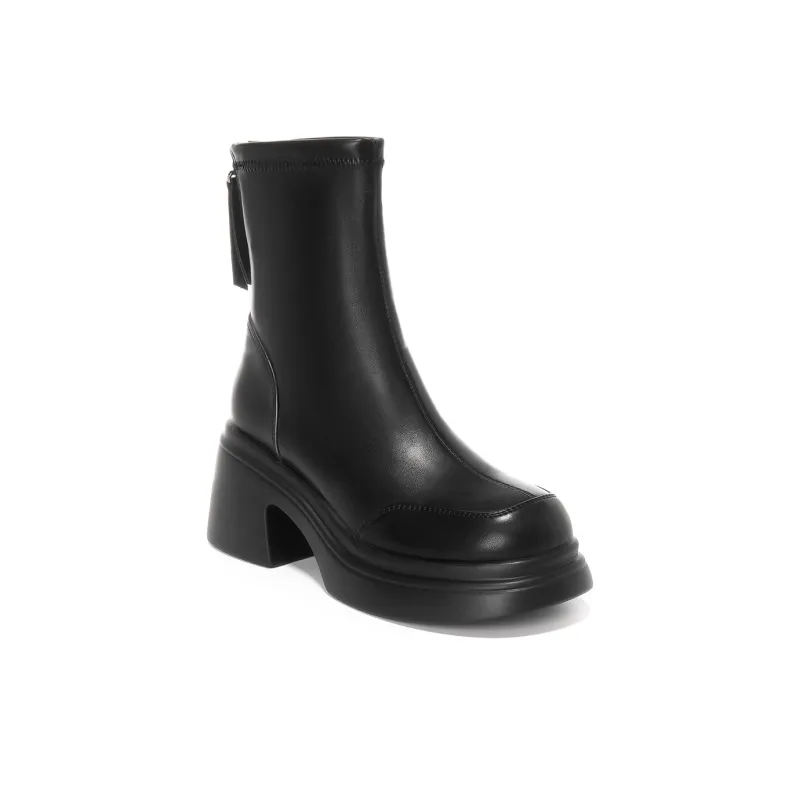 OMS Ankle Boots Women's Black/Brown-2