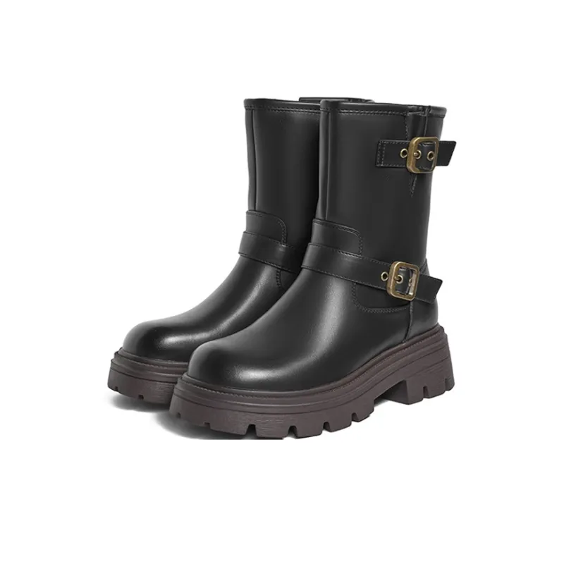 JOSINY Ankle Boots Women's Black/Red Brown-2