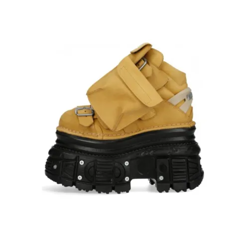 NEW ROCK Ankle Boots Unisex Yellow