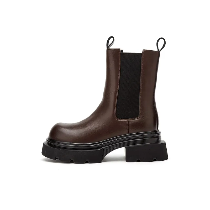 Jin Baichuan Short Chelsea Boots Women's-4