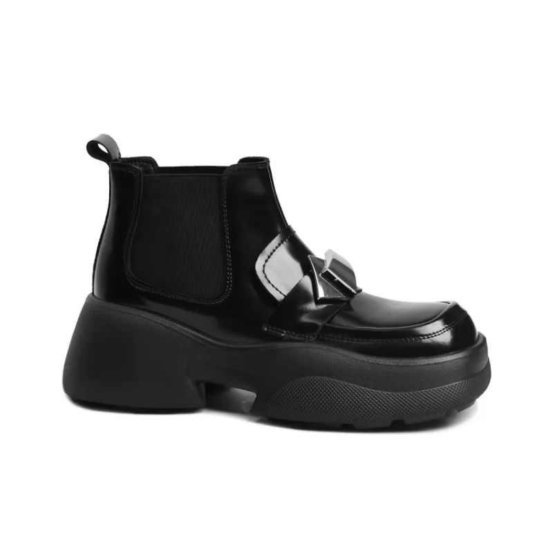 CAMEIDO Short Chelsea Boots 6cm Women's Black-1