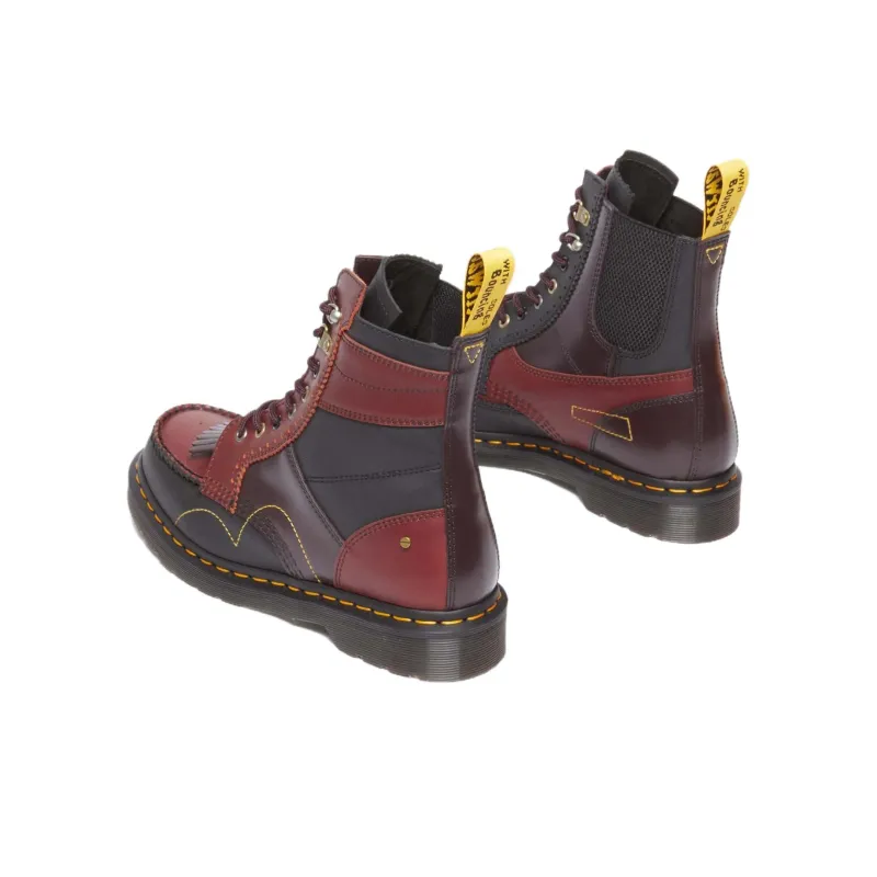Dr.Martens Short Martin Boot Unisex Black Red-4
